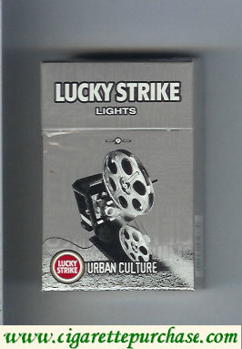 Lucky Strike Lights 9 Urban Culture cigarettes hard box